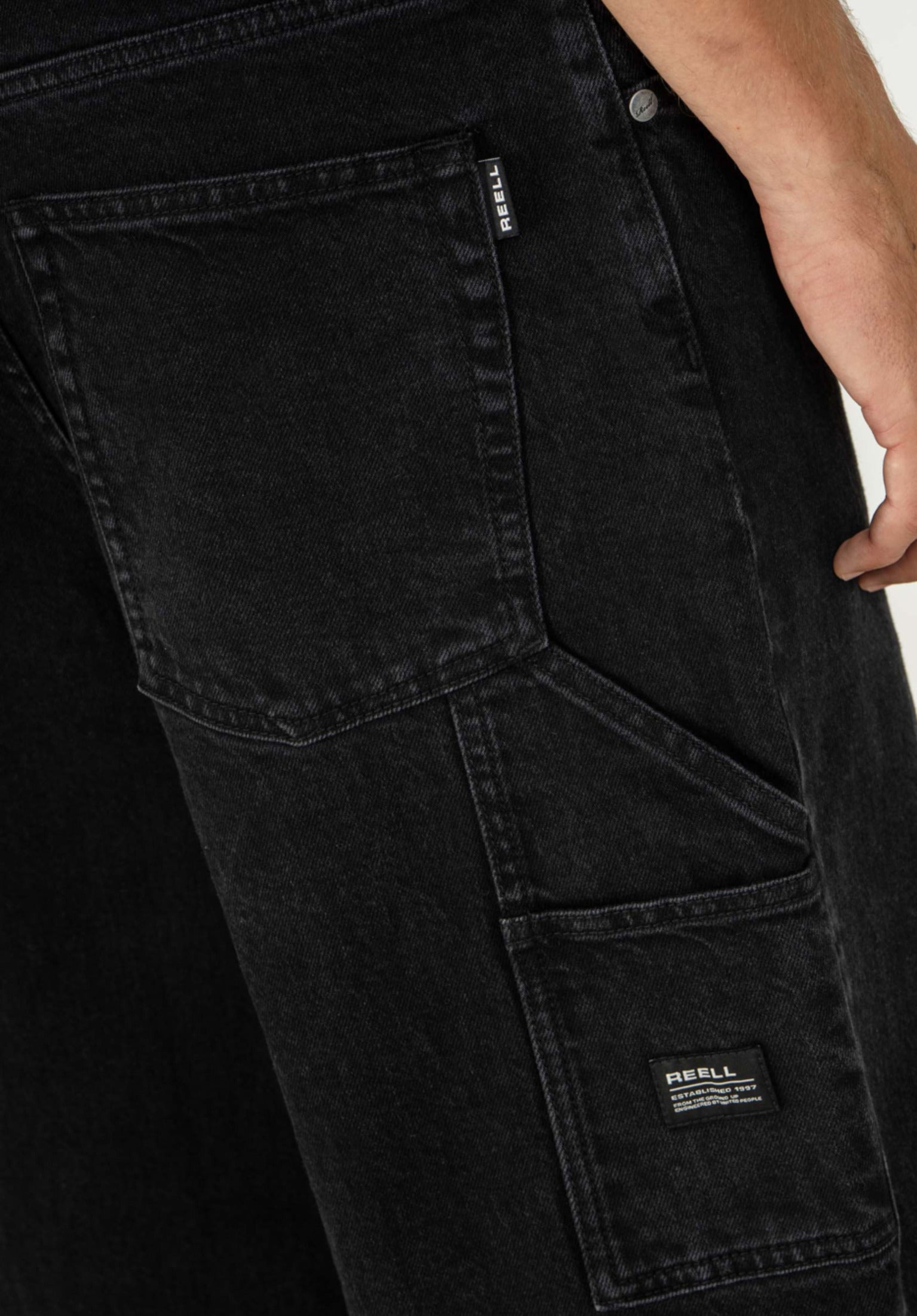 Baggy Worker Reell Jeans in classicblackwash for men – TITUS