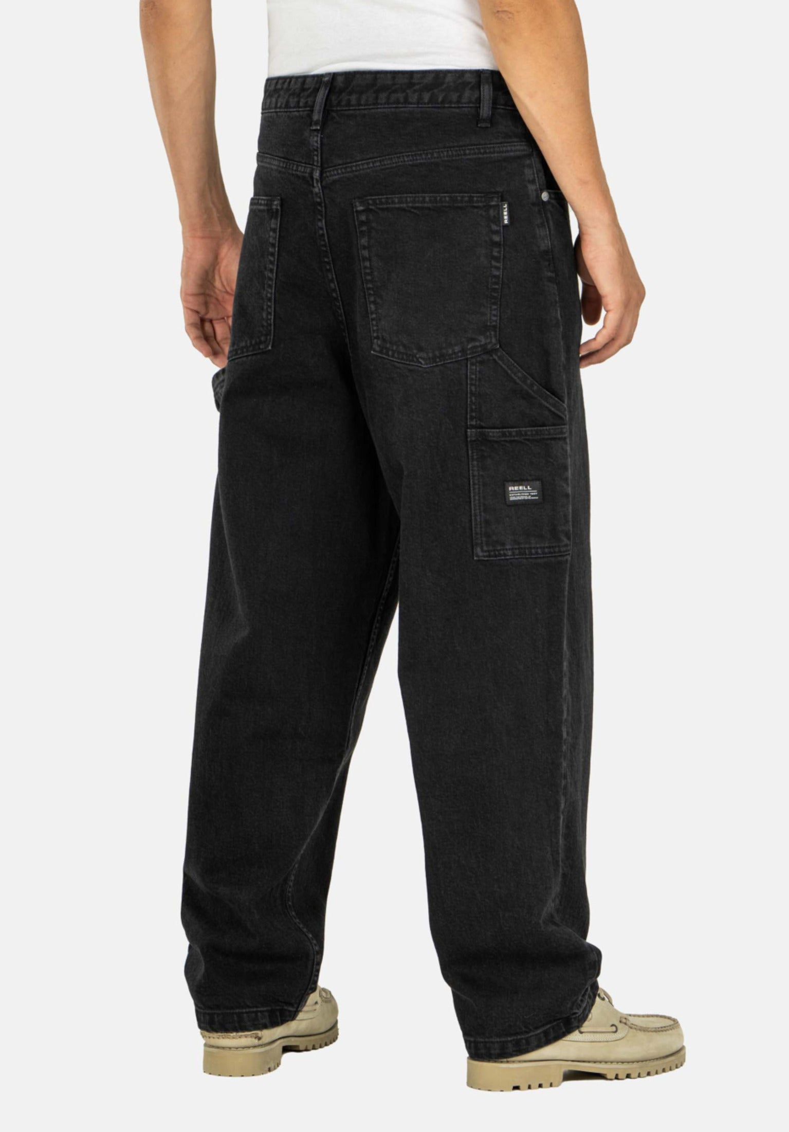 Baggy Worker Reell Jeans en classicblackwash para hombres – TITUS