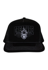 Bonehead 2 Relic Mesh Trucker 5-Panel structured black Closeup1