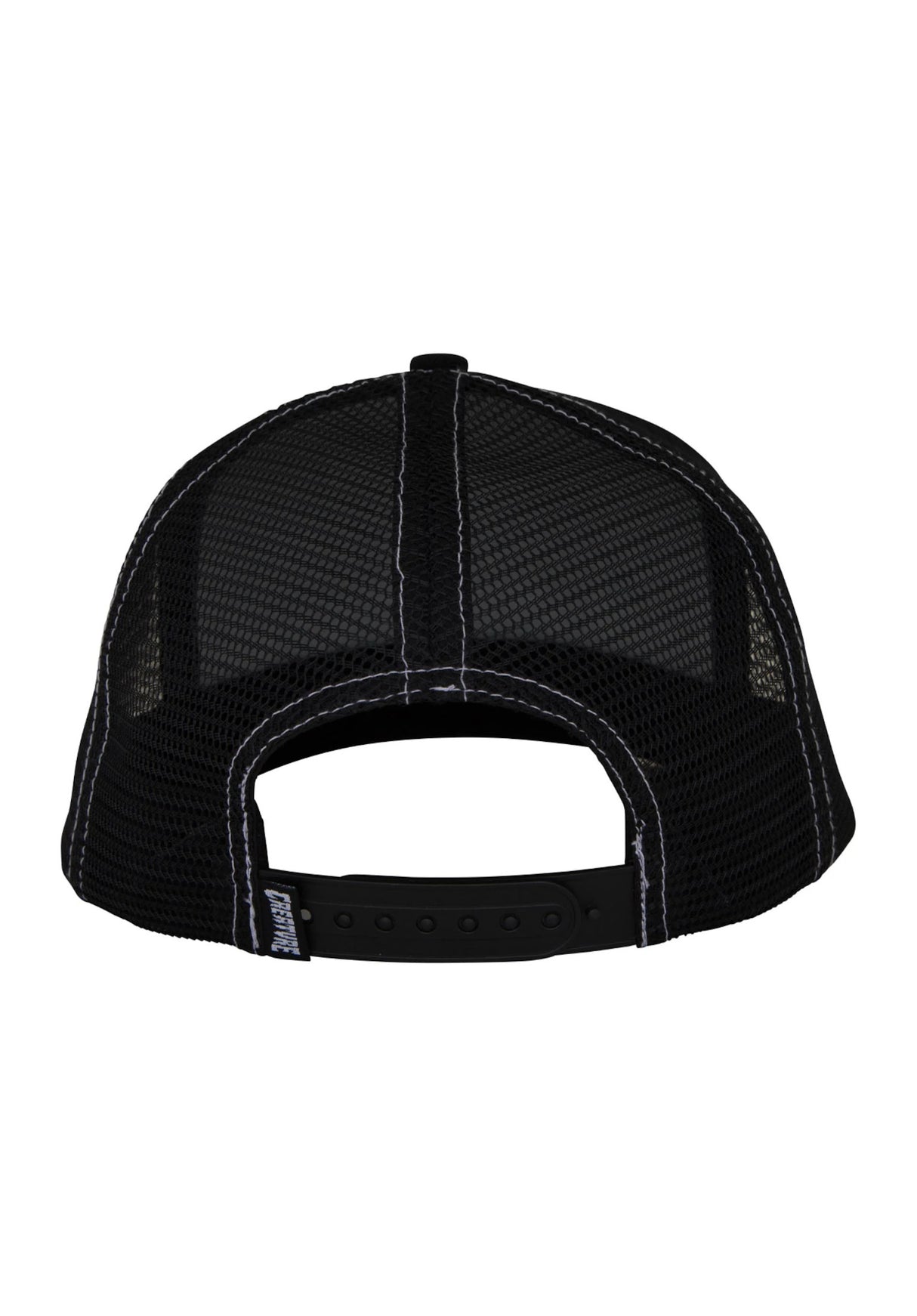 Bonehead 2 Relic Mesh Trucker 5-Panel structured black Rueckenansicht