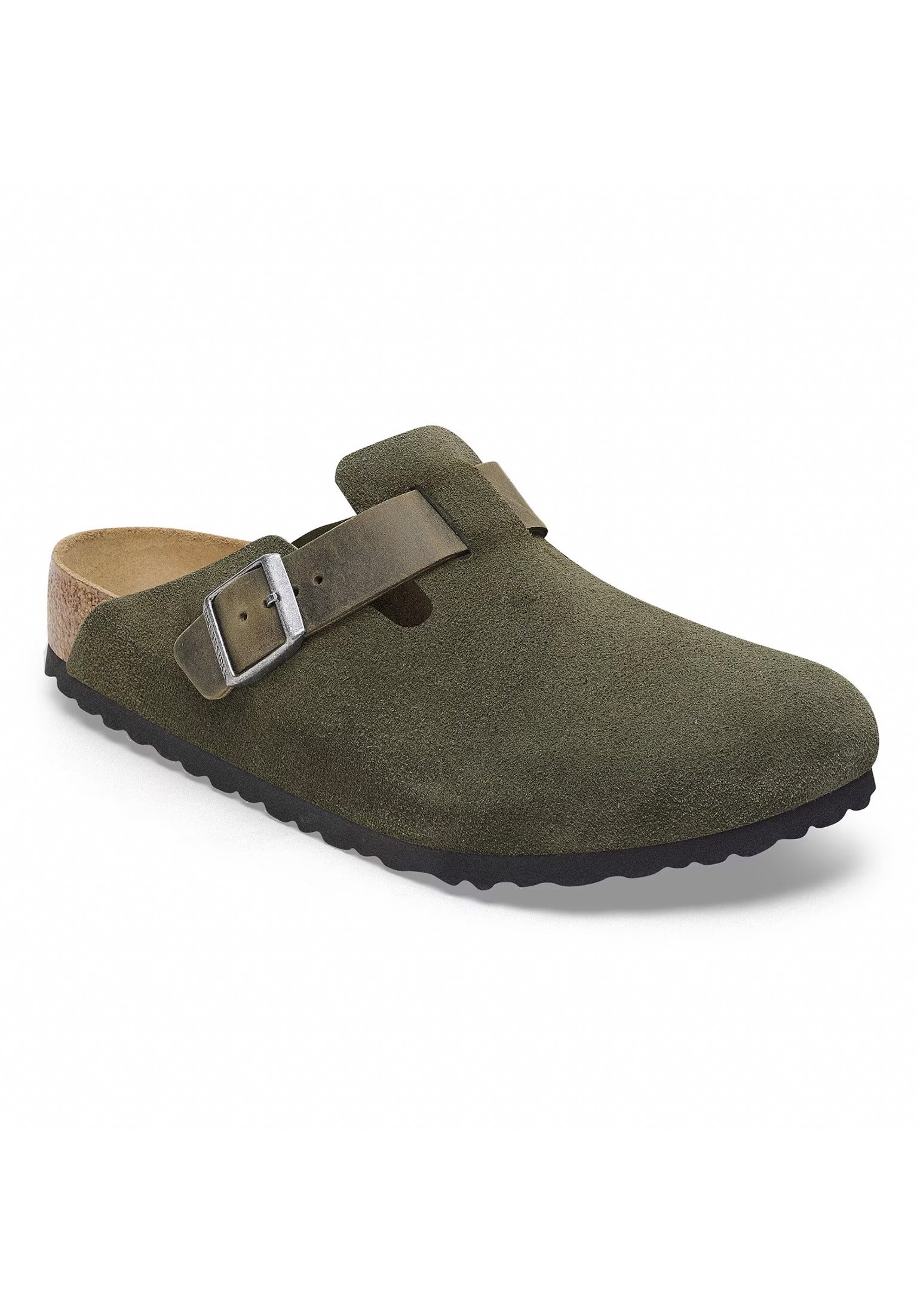 靴 BIRKENSTOCK BOSTON EUR42 27cm Boston Mixed Leather Birkenstock Schoen heren in thyme voor mannen