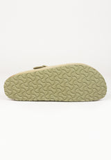 Boston Suede Leather Narrow fadedkhaki Closeup1