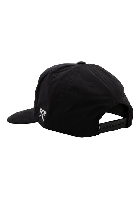 Branded Unstructured black Rueckenansicht