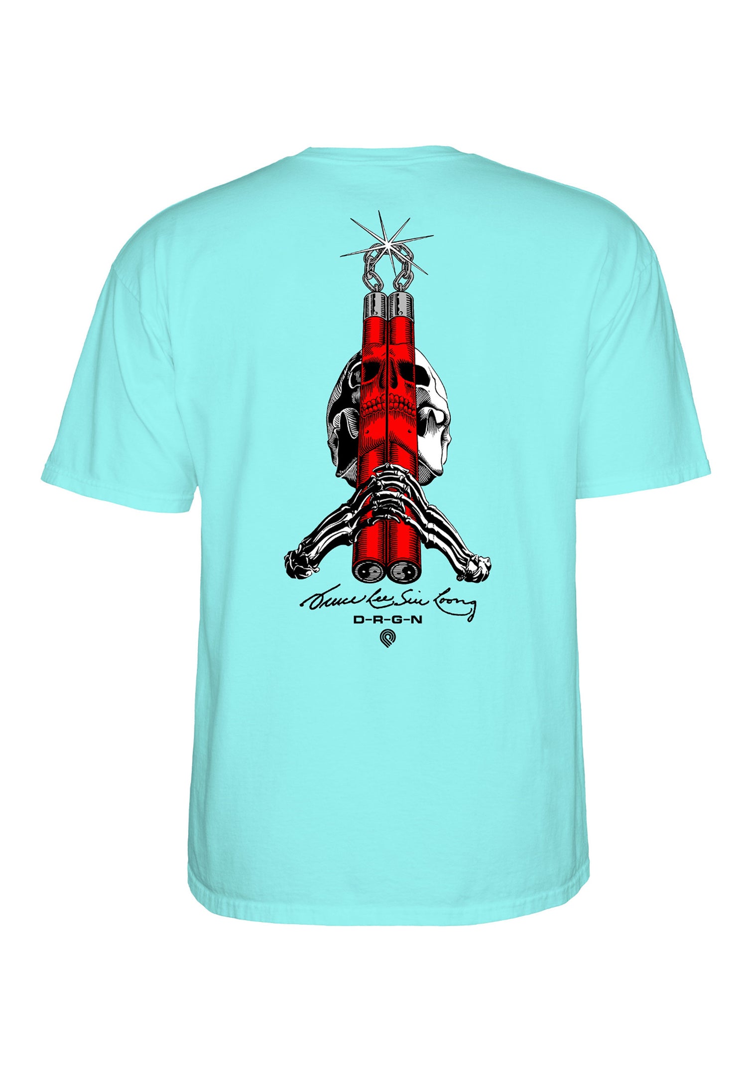 Bruce Lee x Skull & Nunchuck celadon Vorderansicht Zoom Image