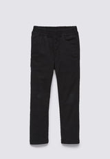 By Range Elastic Waist Pant Kids black Rueckenansicht