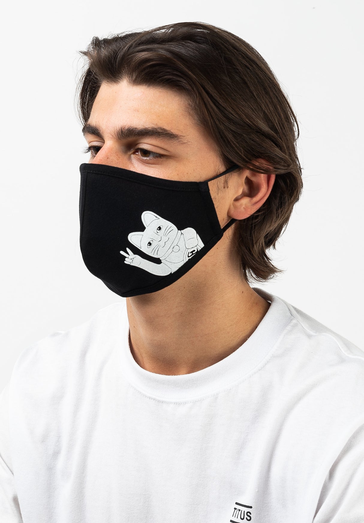 Bye Bye Cat Mask black Closeup1