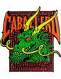 Cab Street Dragon Lapel Pin green Vorderansicht