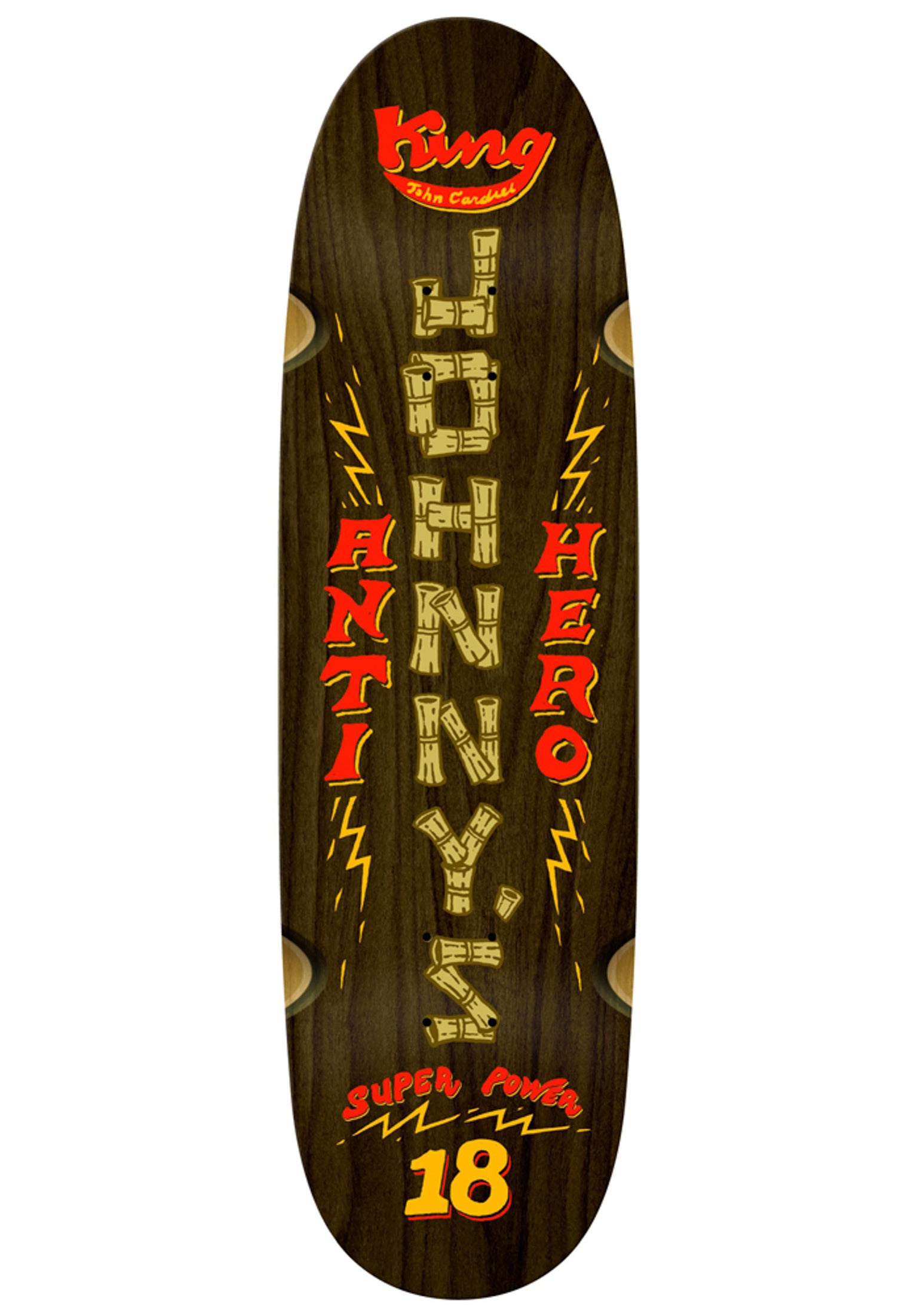 Cardiel Superpowered Shaped Wheel Wells Anti Hero Deck in assorted