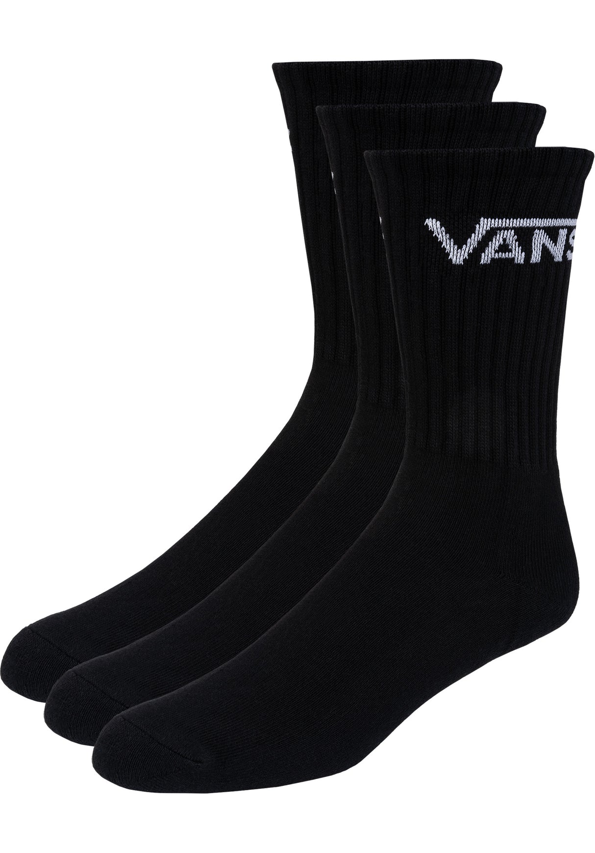 Classic Crew 3 Pack Kids black Vorderansicht