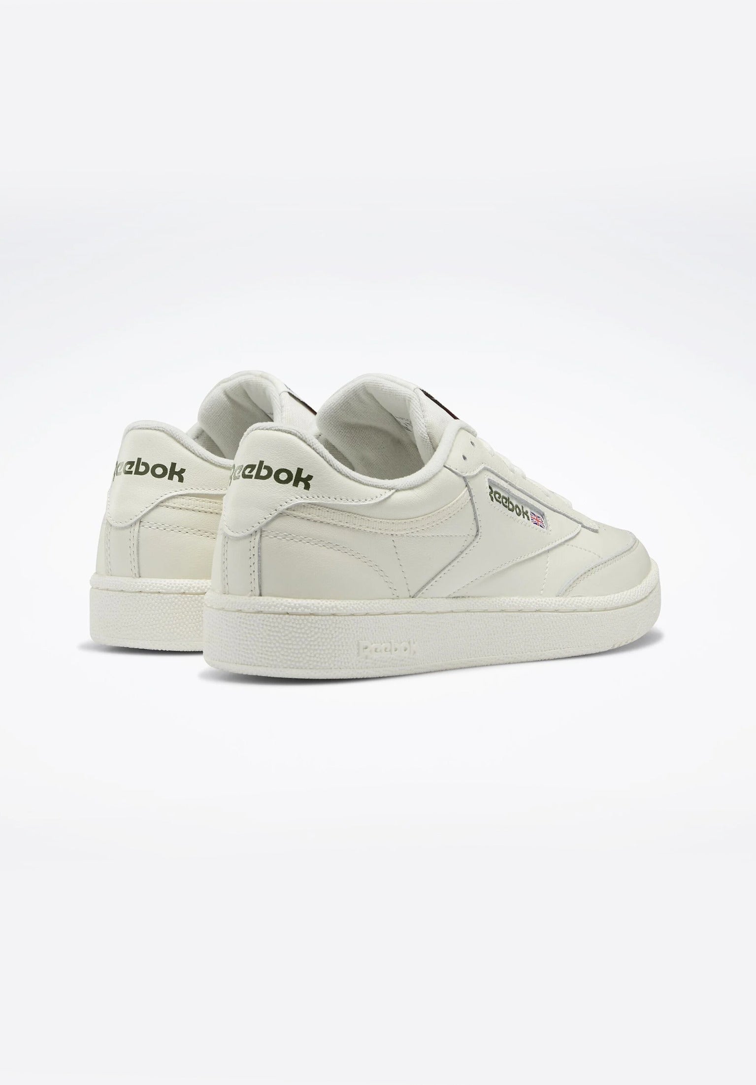国内配送 Reebok CLUB C 85 WHITE/CHALK Club C 85 Reebok Womens Shoes in chalk-chalk-hungrn for