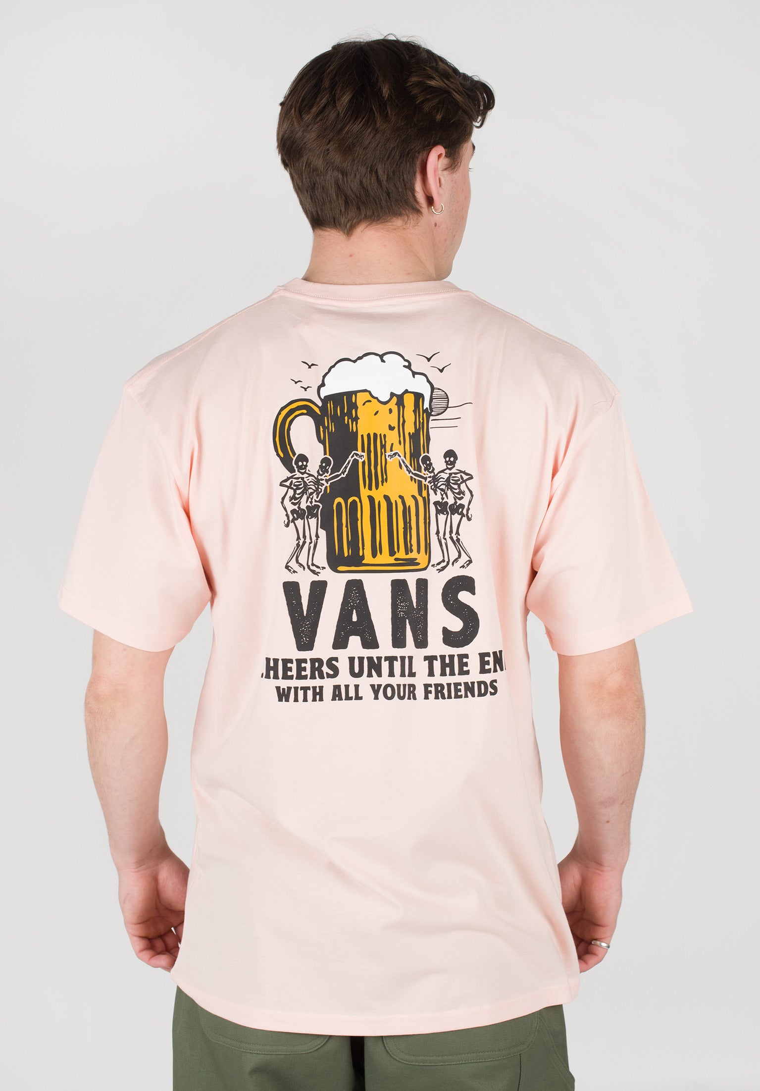 Cold One Calling Vans T Shirt in chintzrose for c TITUS