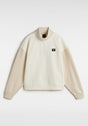 Colorblock Half Zip Mock marshmallow-oatmeal Vorderansicht
