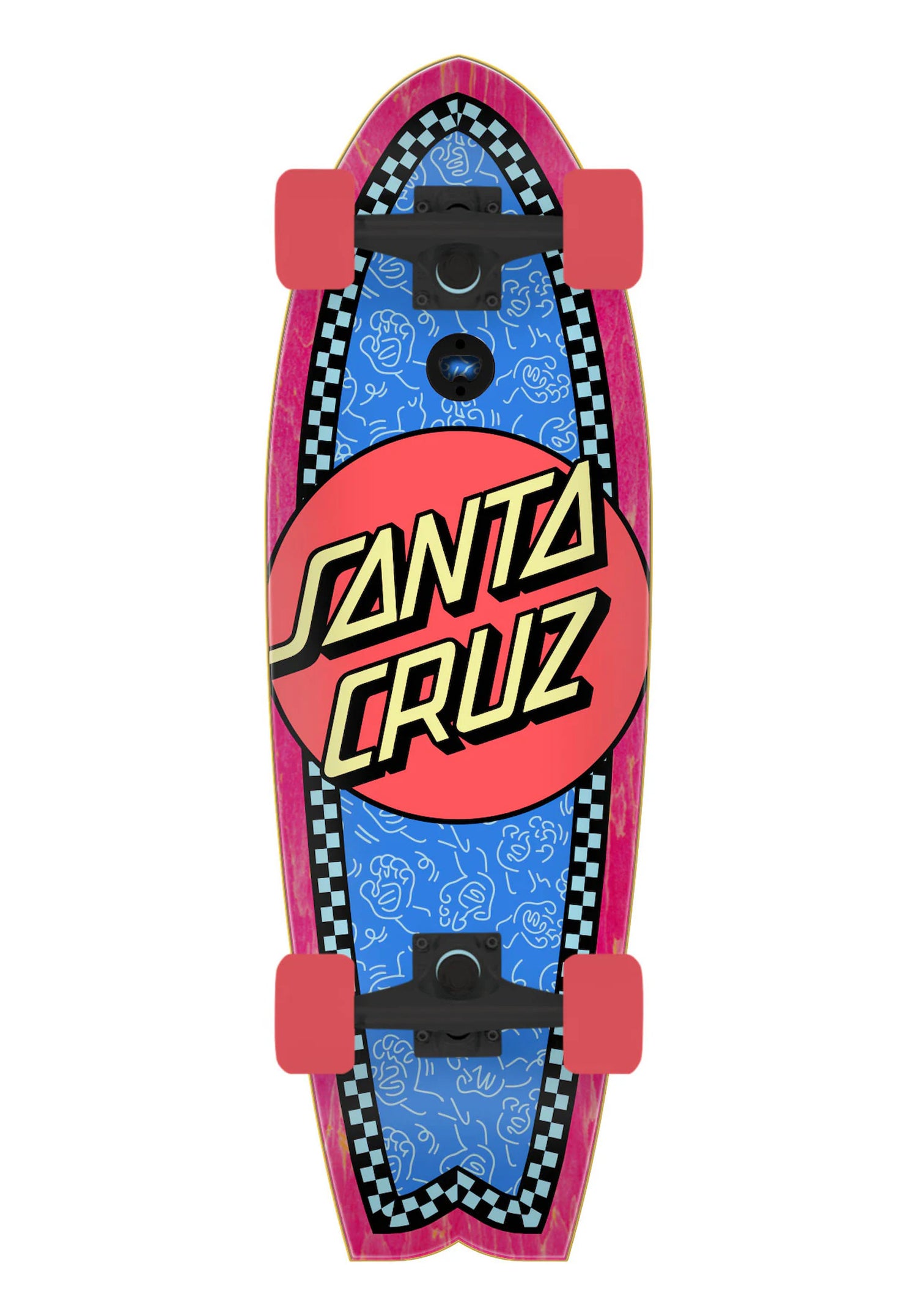 Contour Hand Repeat Dot Shark Cruzer red-blue Vorderansicht Zoom Image