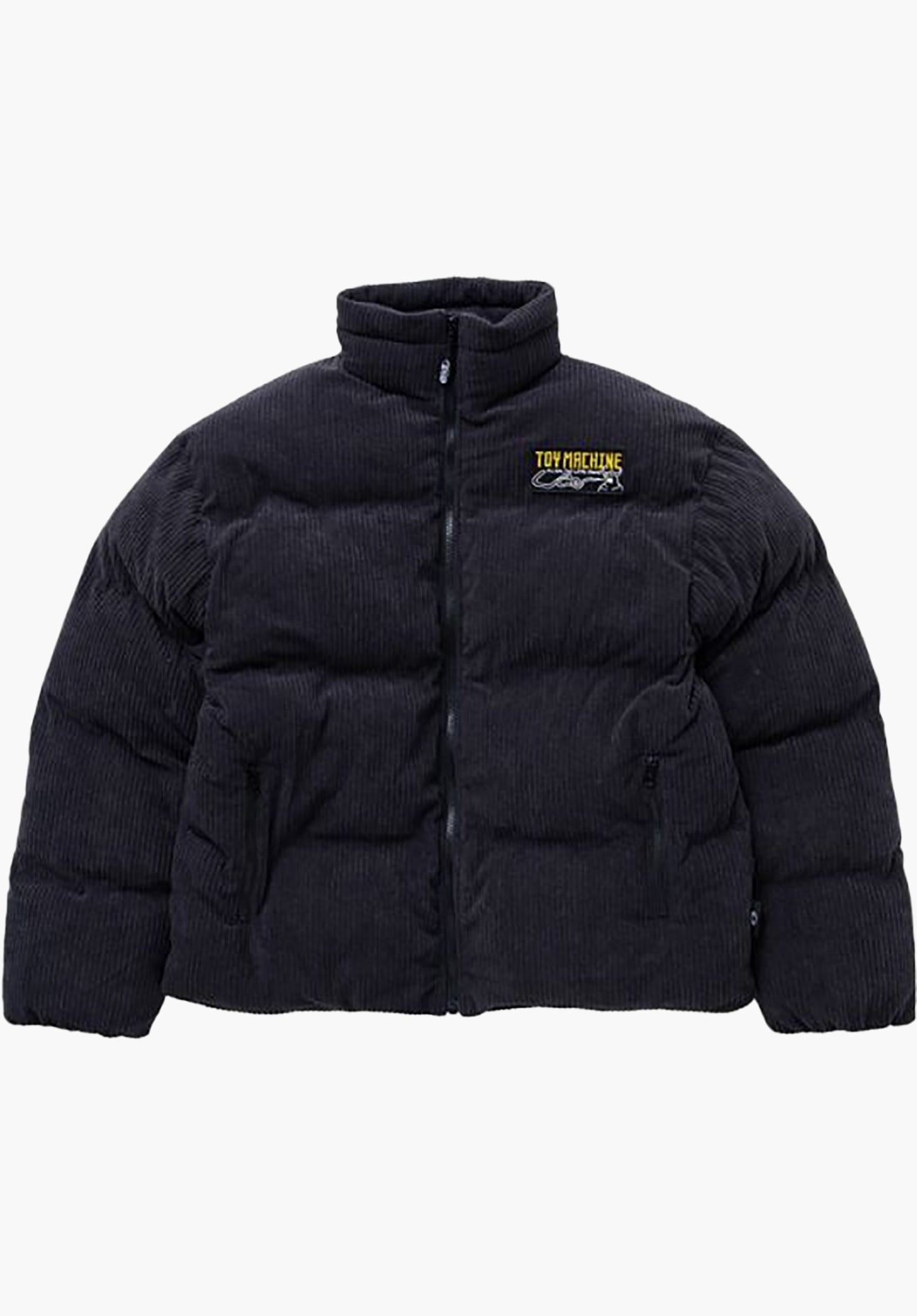 Black corduroy puffer shop