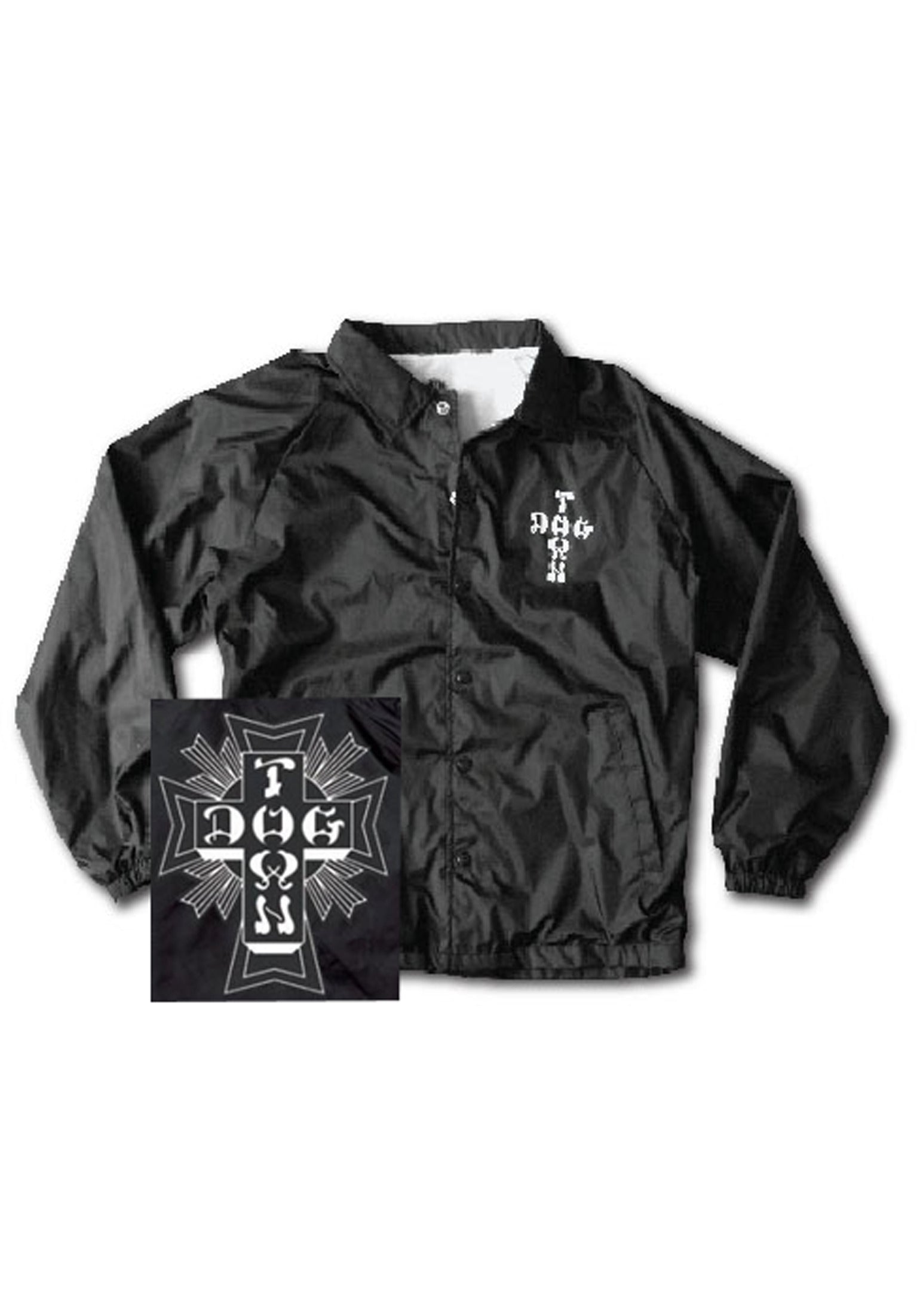 Cross Logo Dogtown Light Jacket in black for men – TITUS Cross Logo Dogtown Light Jacket in black for men – TITUS