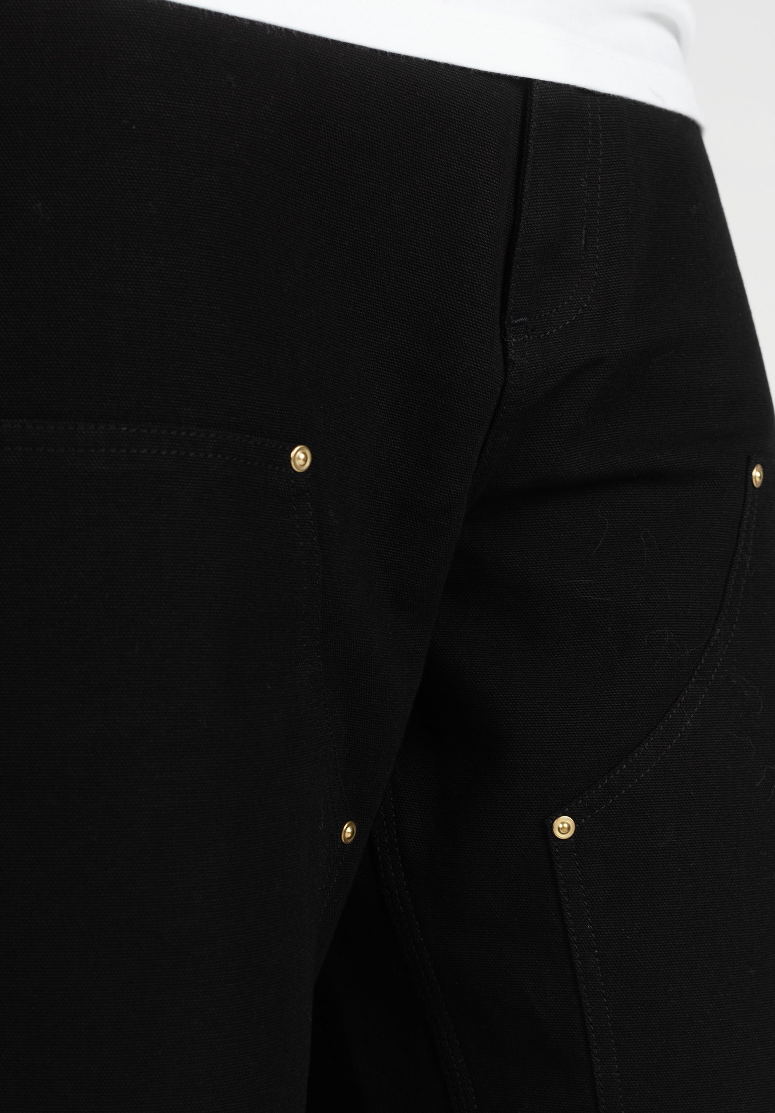 Double Knee Pant Carhartt WIP Chino- / Cloth pants in blackrinsed