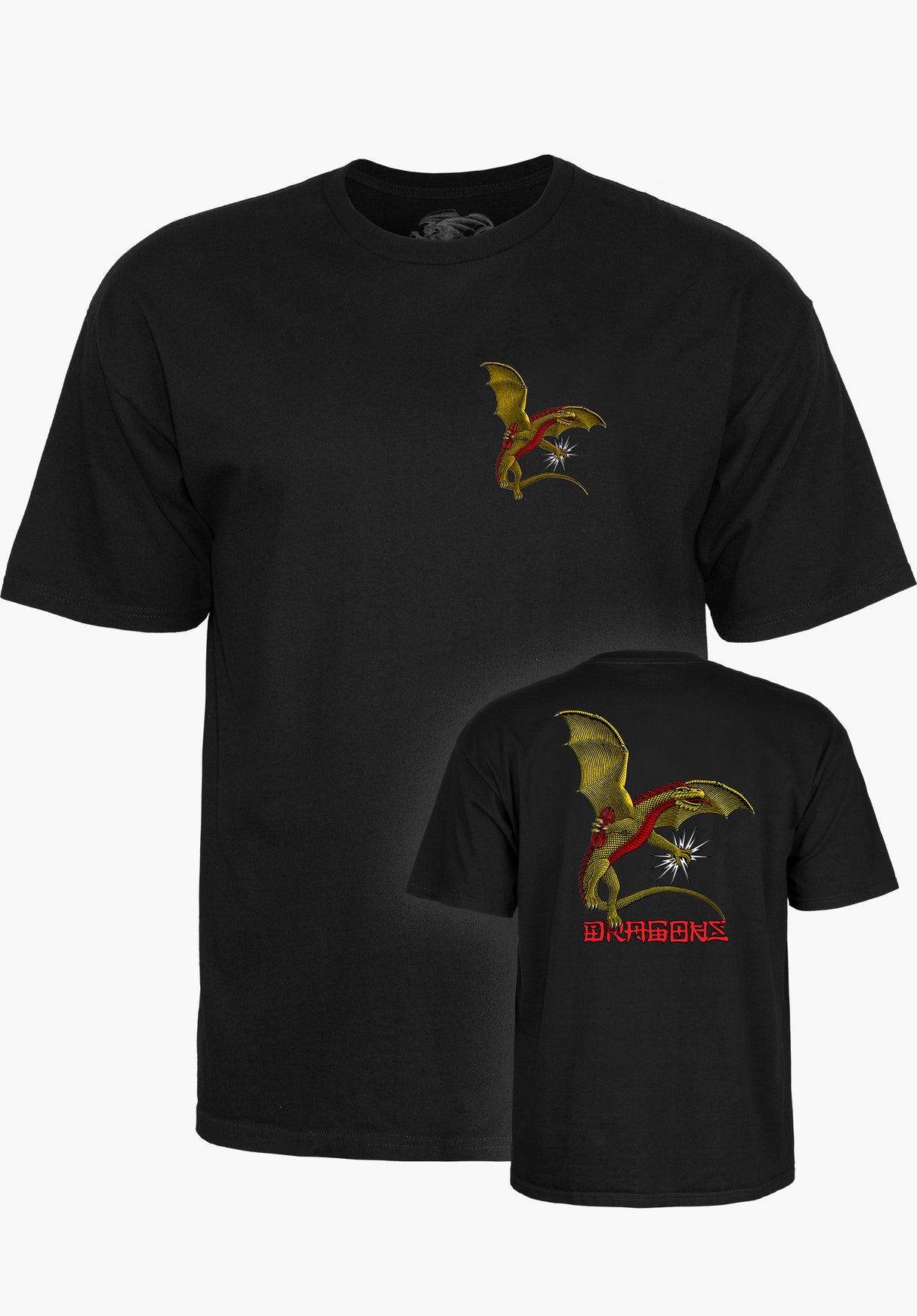 Dragons Logo no color Vorderansicht