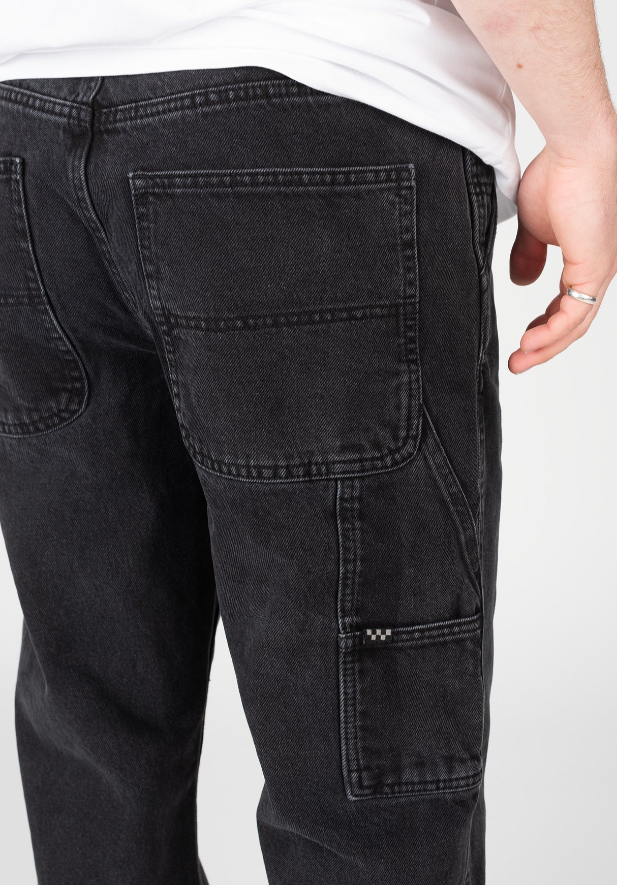 Drill Chore Ave Relaxed Carp Denim pirateblack Closeup2