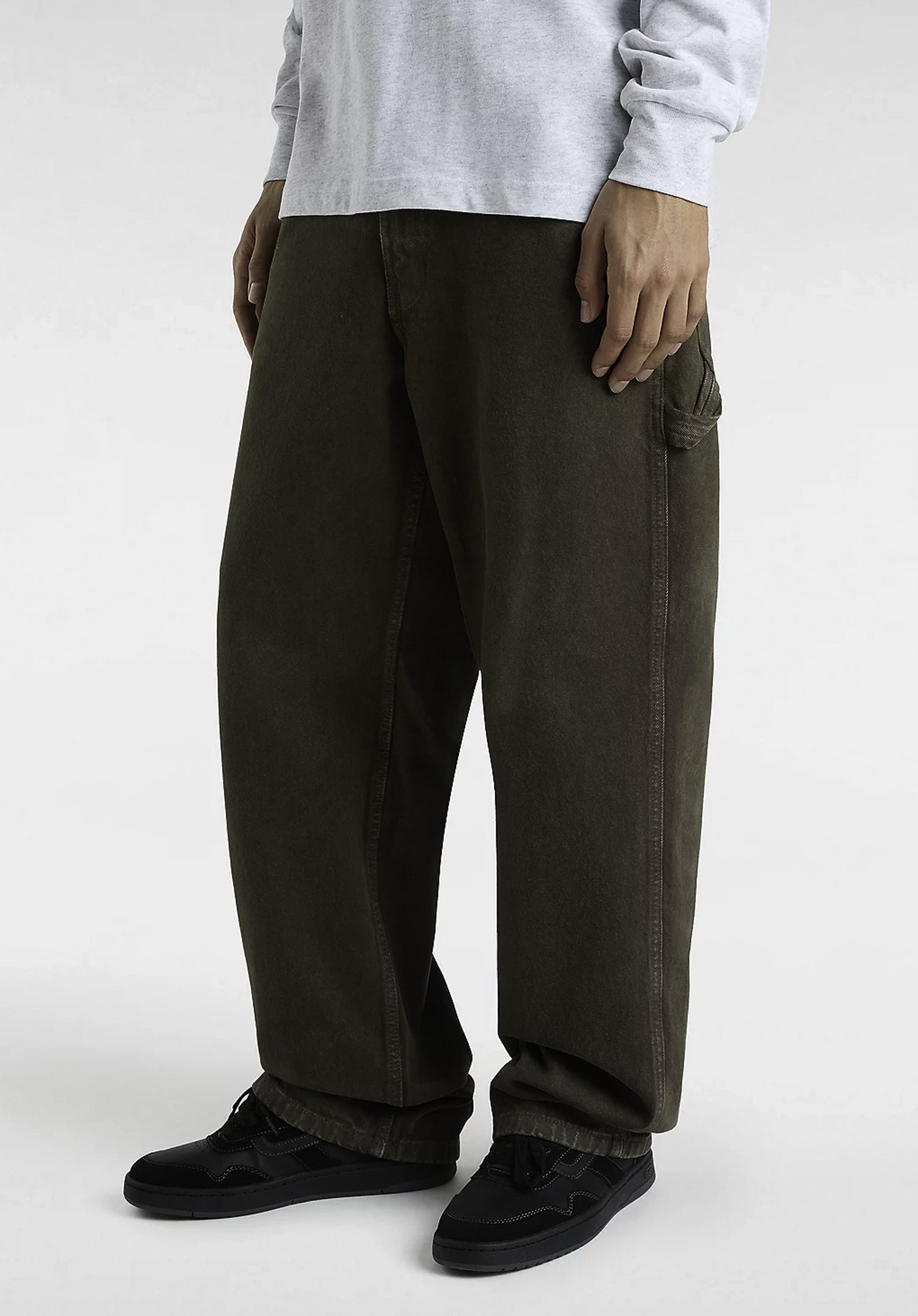 Drill Chore Carpenter Loose Denim turkishcoffee Vorderansicht Zoom Image