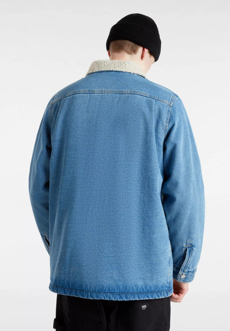 Drill Chore Denim Sherpa stonewashed Rueckenansicht
