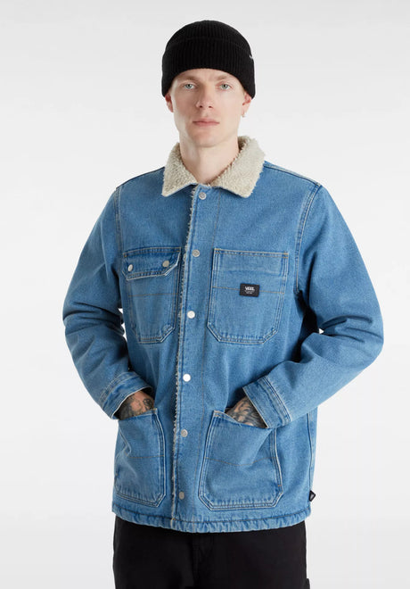 Drill Chore Denim Sherpa stonewashed Vorderansicht