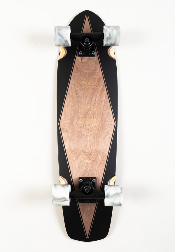 Longboard Cruiser GLOBE Rouge Bordeaux - 25,4 Cm De Large - Très Bon état