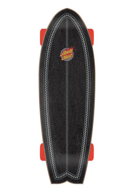 Flame Dot Check Shark black Rueckenansicht