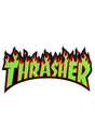 Flame Sticker Medium green Vorderansicht