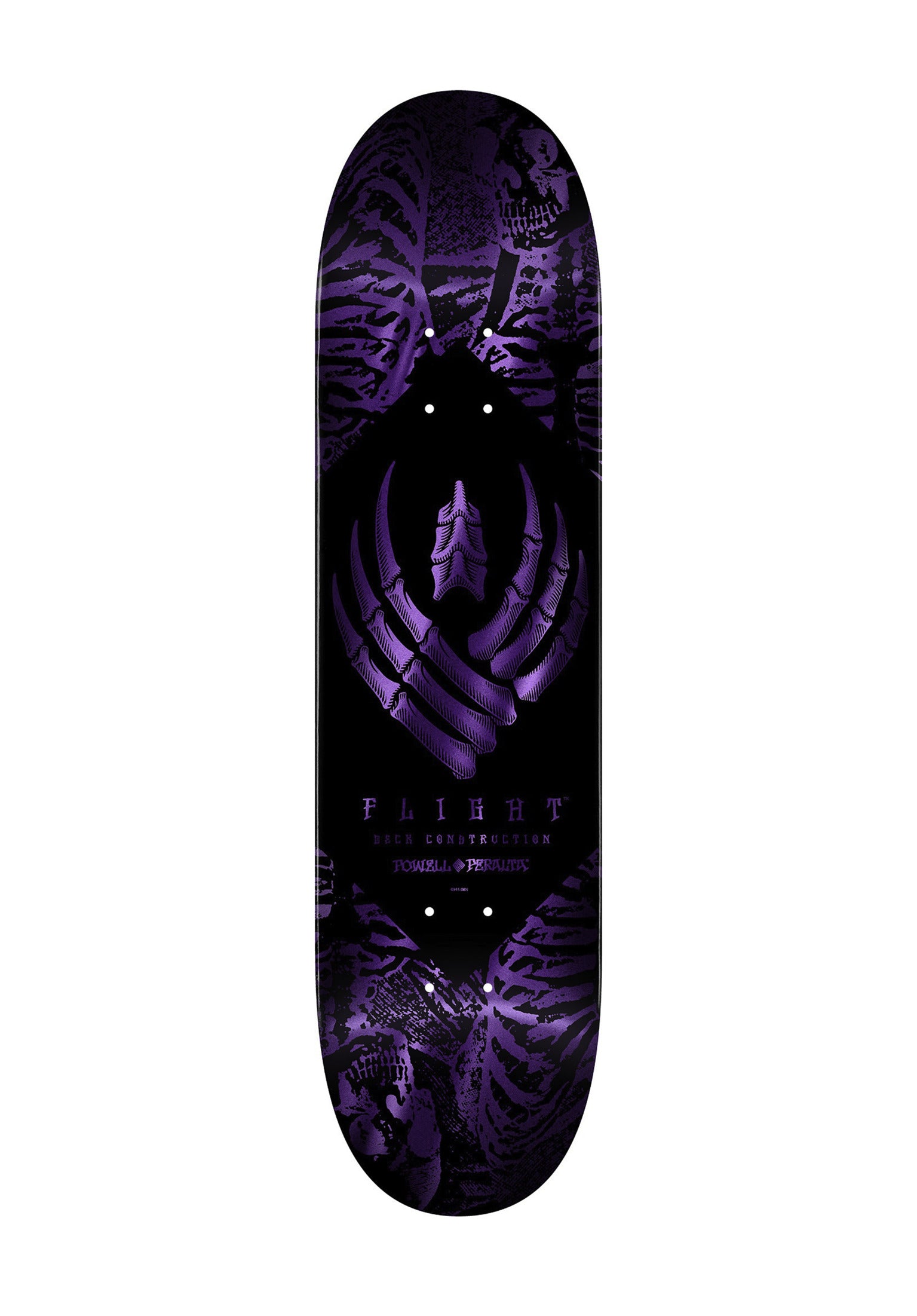 Flight Pro Shape 309 K26 Skeleton Powell-Peralta Deck in purple