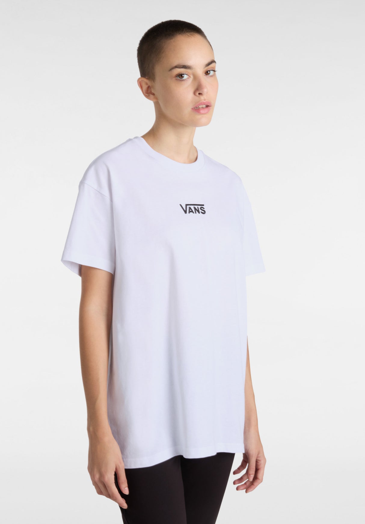 Flying V Oversized Vans T-Shirt in white for women – TITUS - Main Image