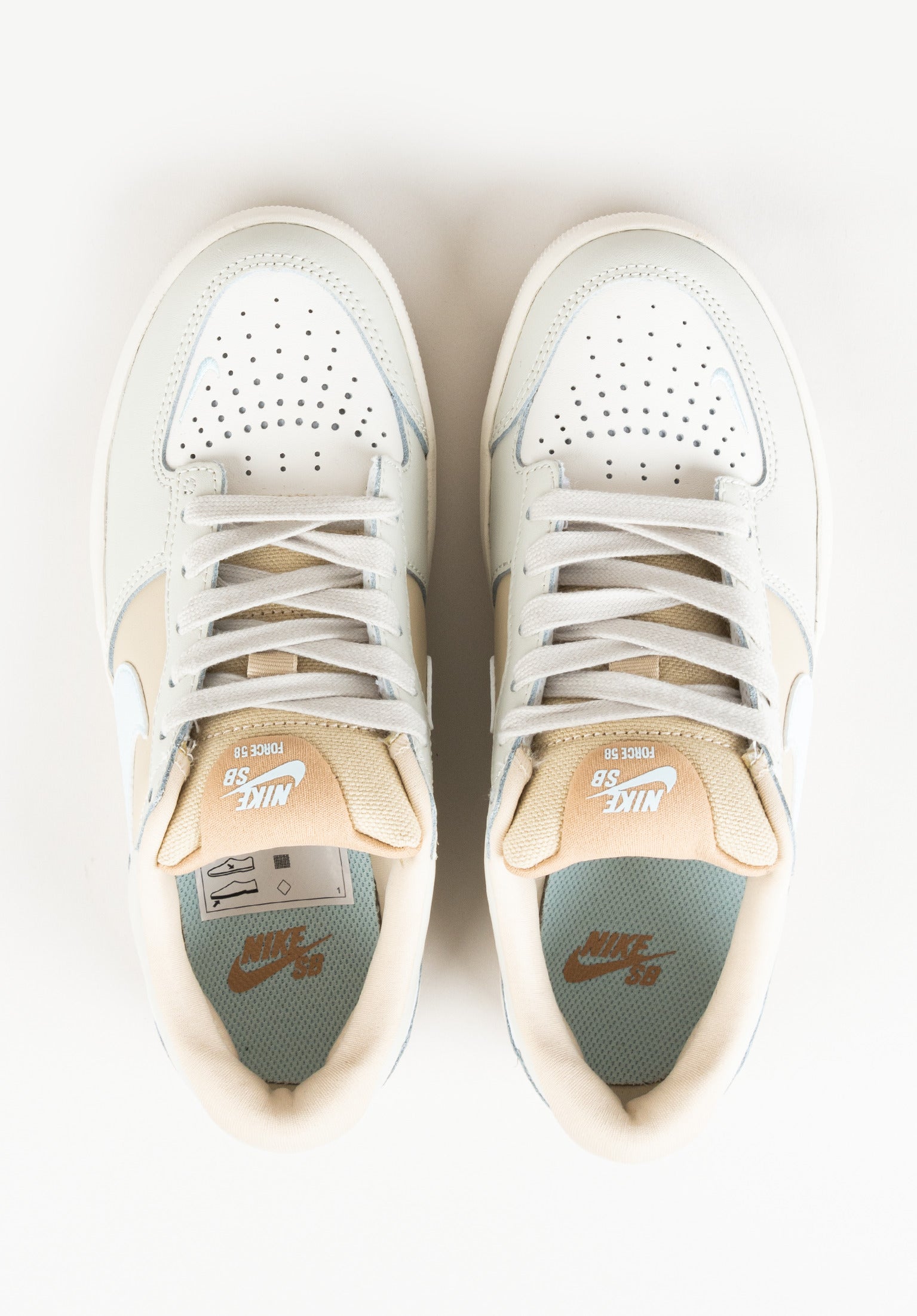 Force 58 Premium Nike SB Womens Shoes in lightbone-glacierblue