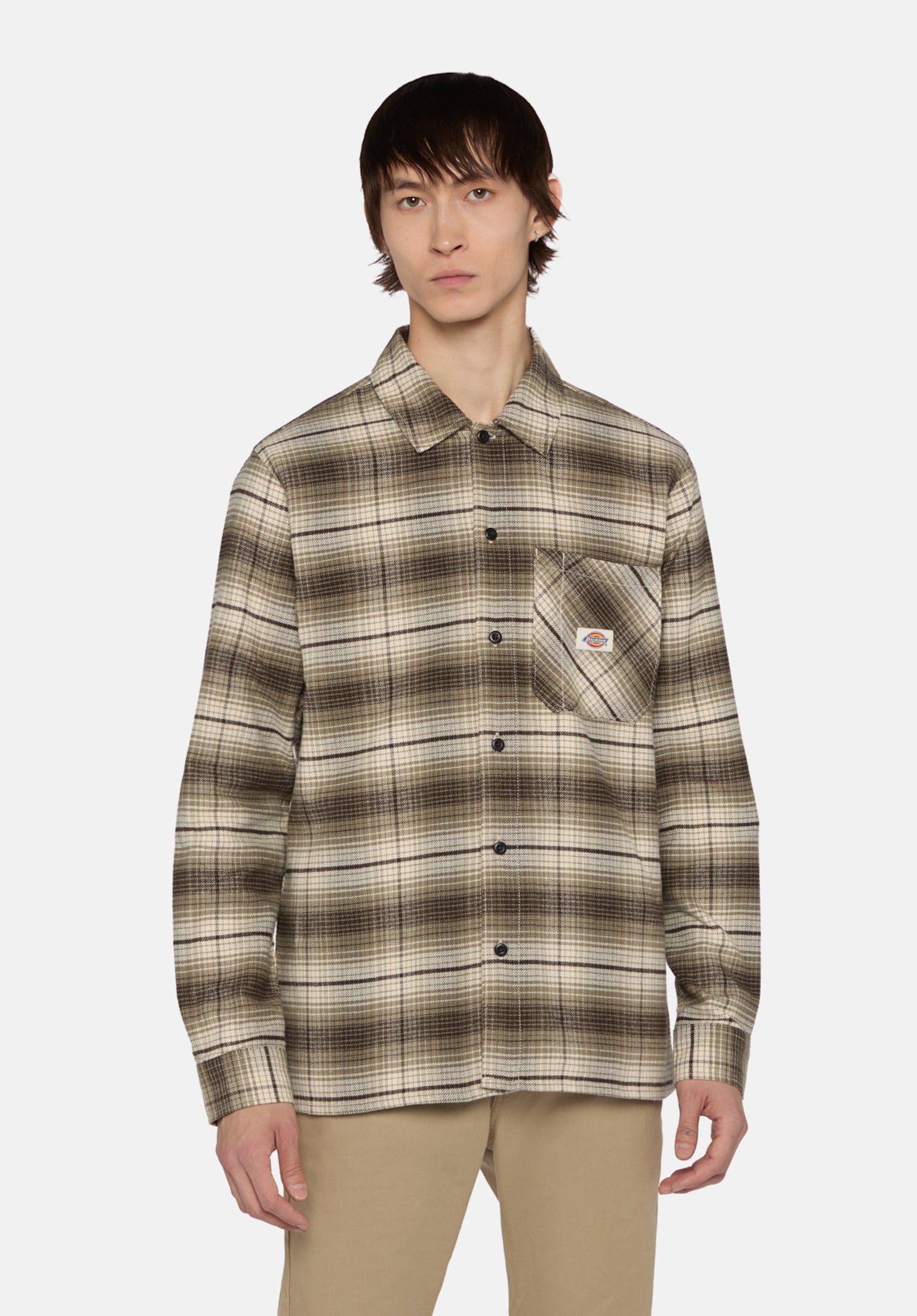 Forest Check Dickies Shirt-Longsleeve in imperialgreen for men – TITUS