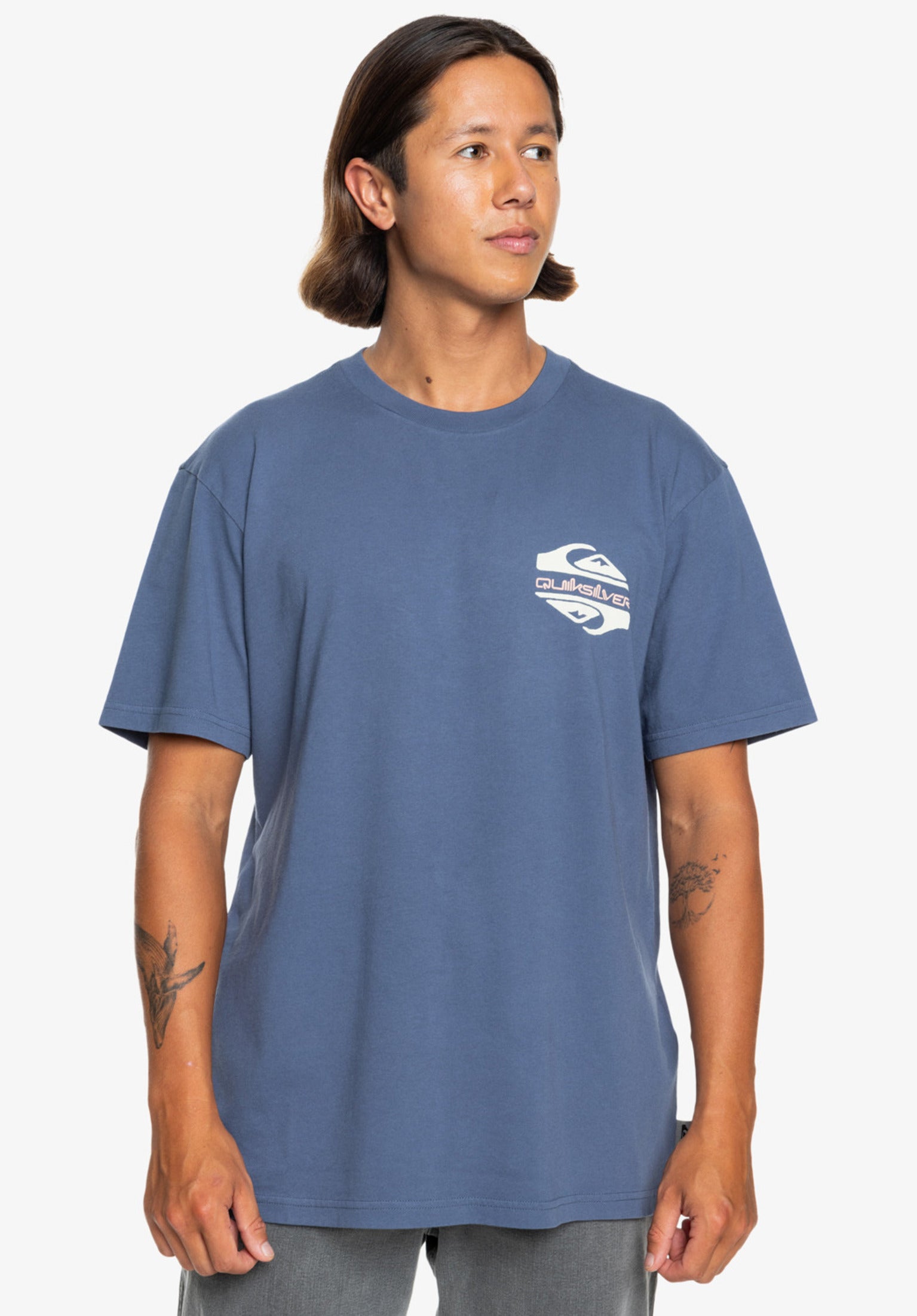 Fun Zone Quiksilver T shirt in vintageindigo voor Heren TITUS
