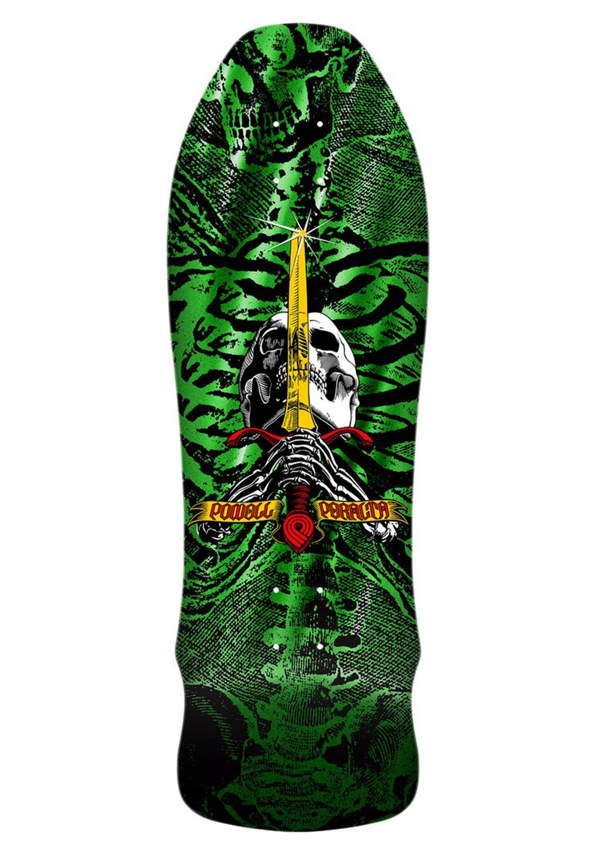 Gee Gah Rodriguez Skull & Sword green-foil Vorderansicht