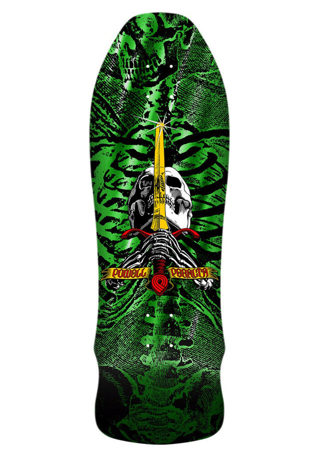 Gee Gah Rodriguez Skull & Sword green-foil Vorderansicht