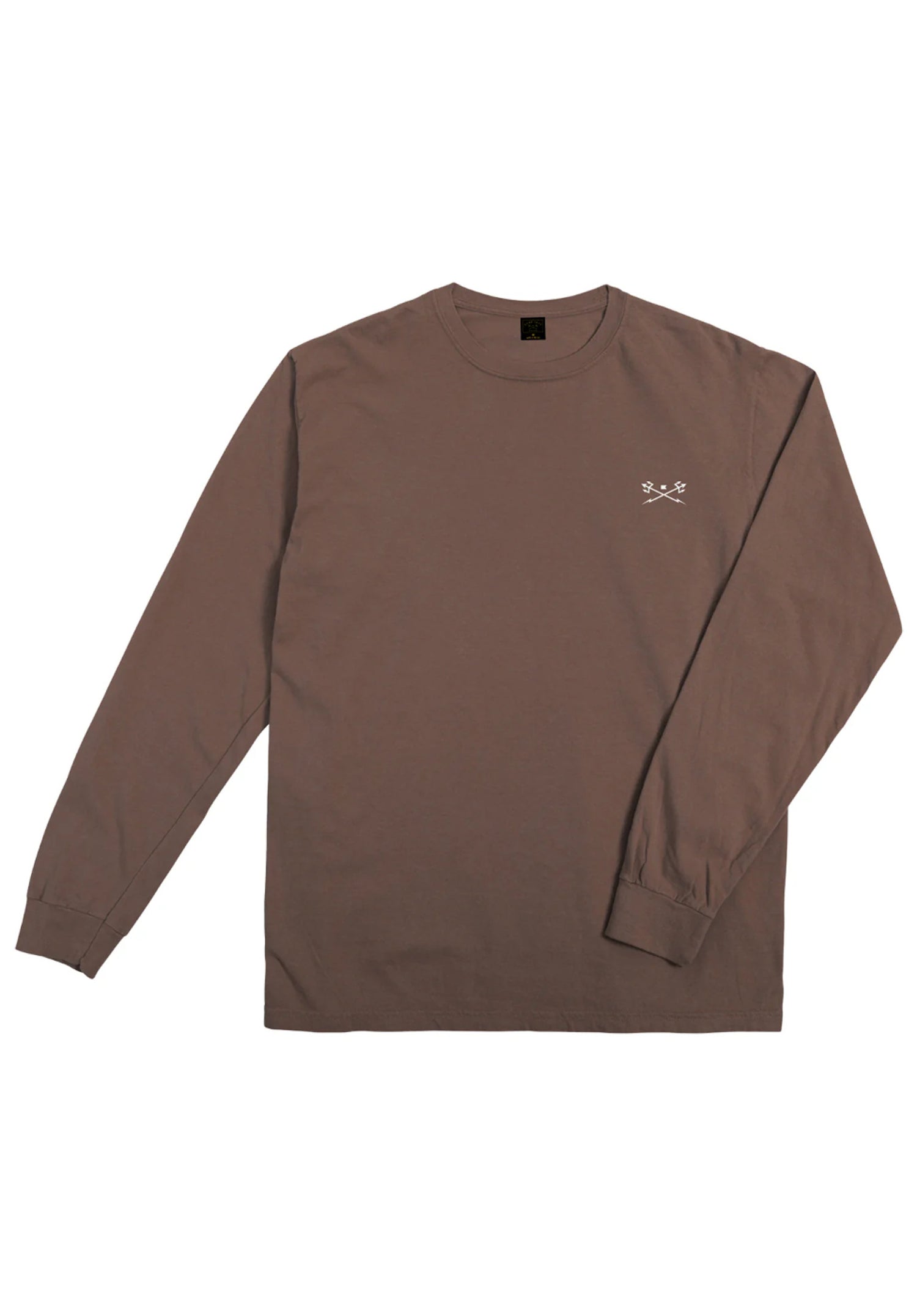 Go-To- Pigment Dyed Longsleeve black-coffee Vorderansicht Zoom Image