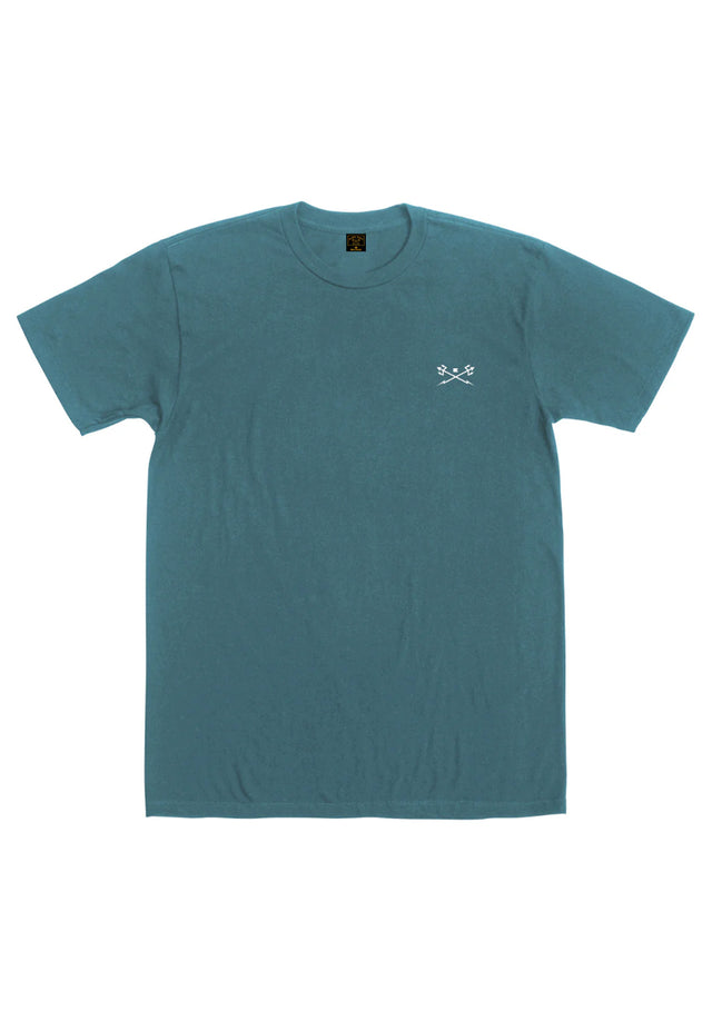 Go-To-Tee Pigment Dyed Tee bluefin Vorderansicht
