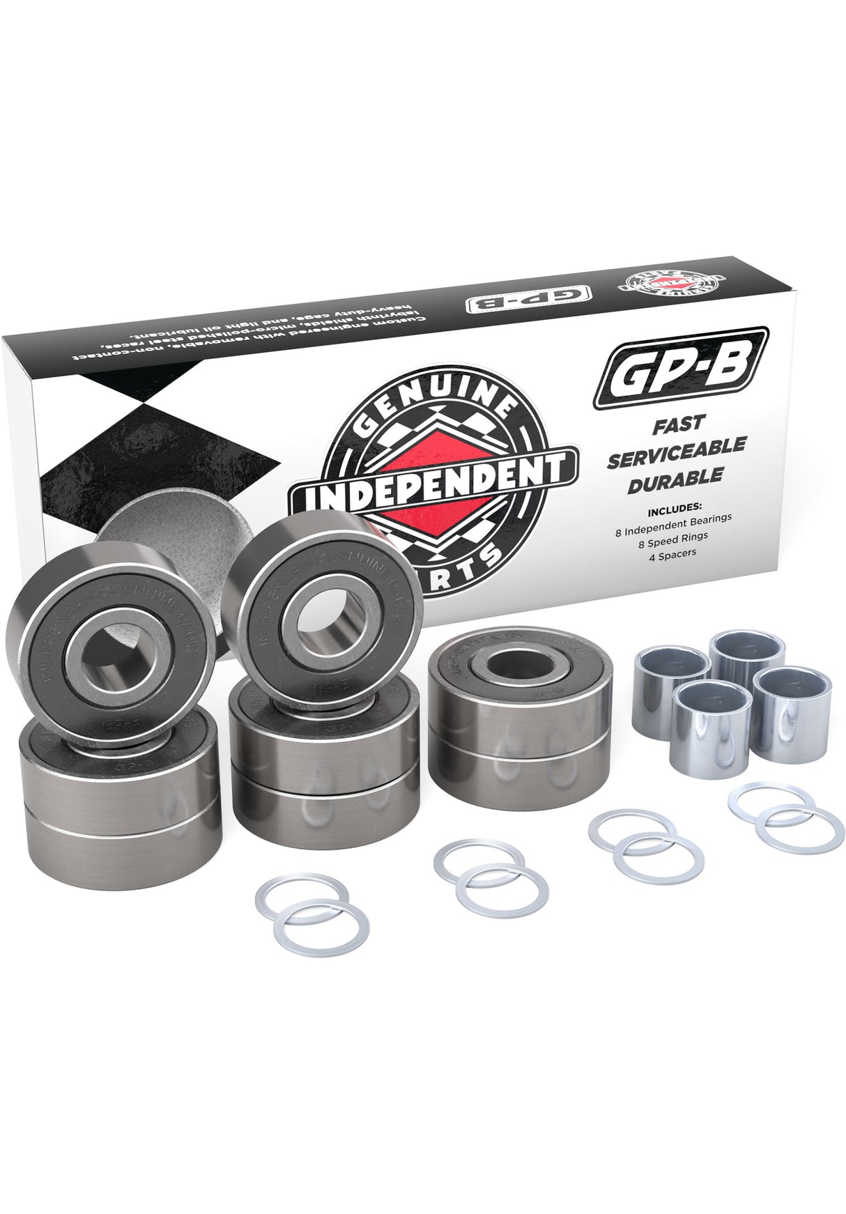 GP-B Black Pack Of 6 black Rueckenansicht