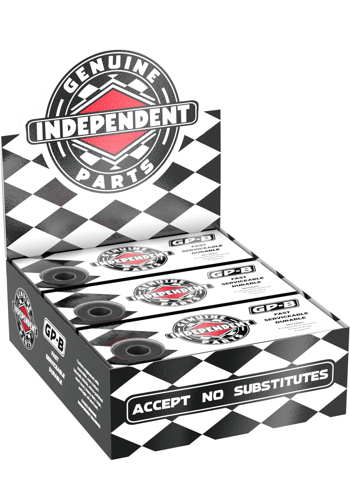 GP-B Black Pack Of 6 black Vorderansicht