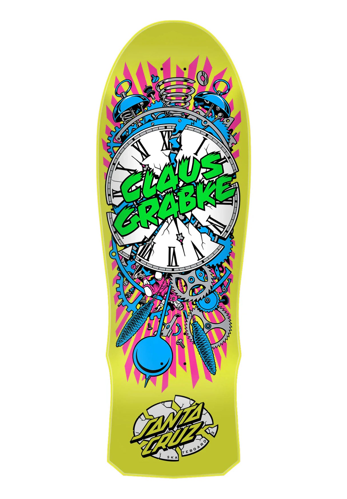 Grabke Exploding Clock Reiusse Santa-Cruz Deck in multicolored – TITUS