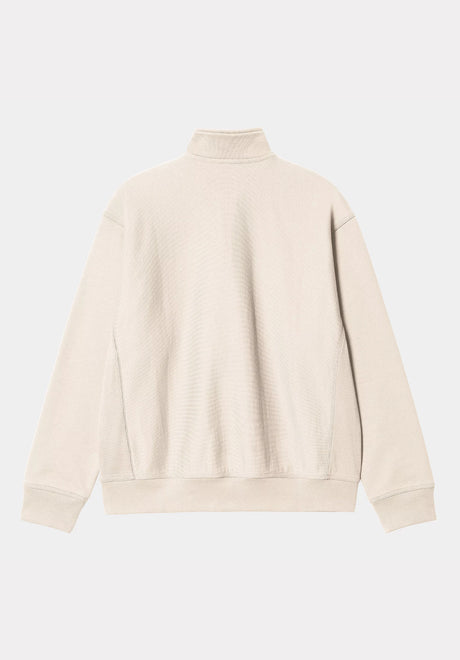 Half Zip American Script moonbeam Rueckenansicht