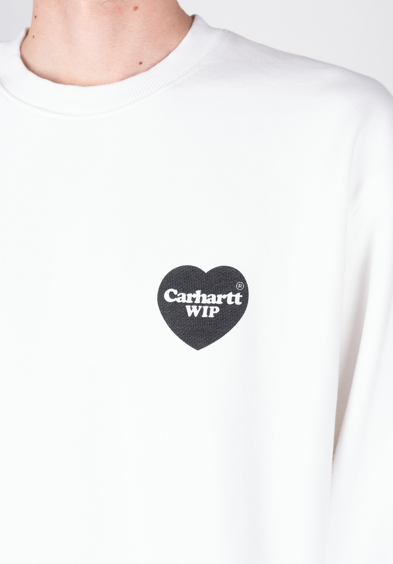 Heart Bandana Carhartt WIP Sweatshirt in white