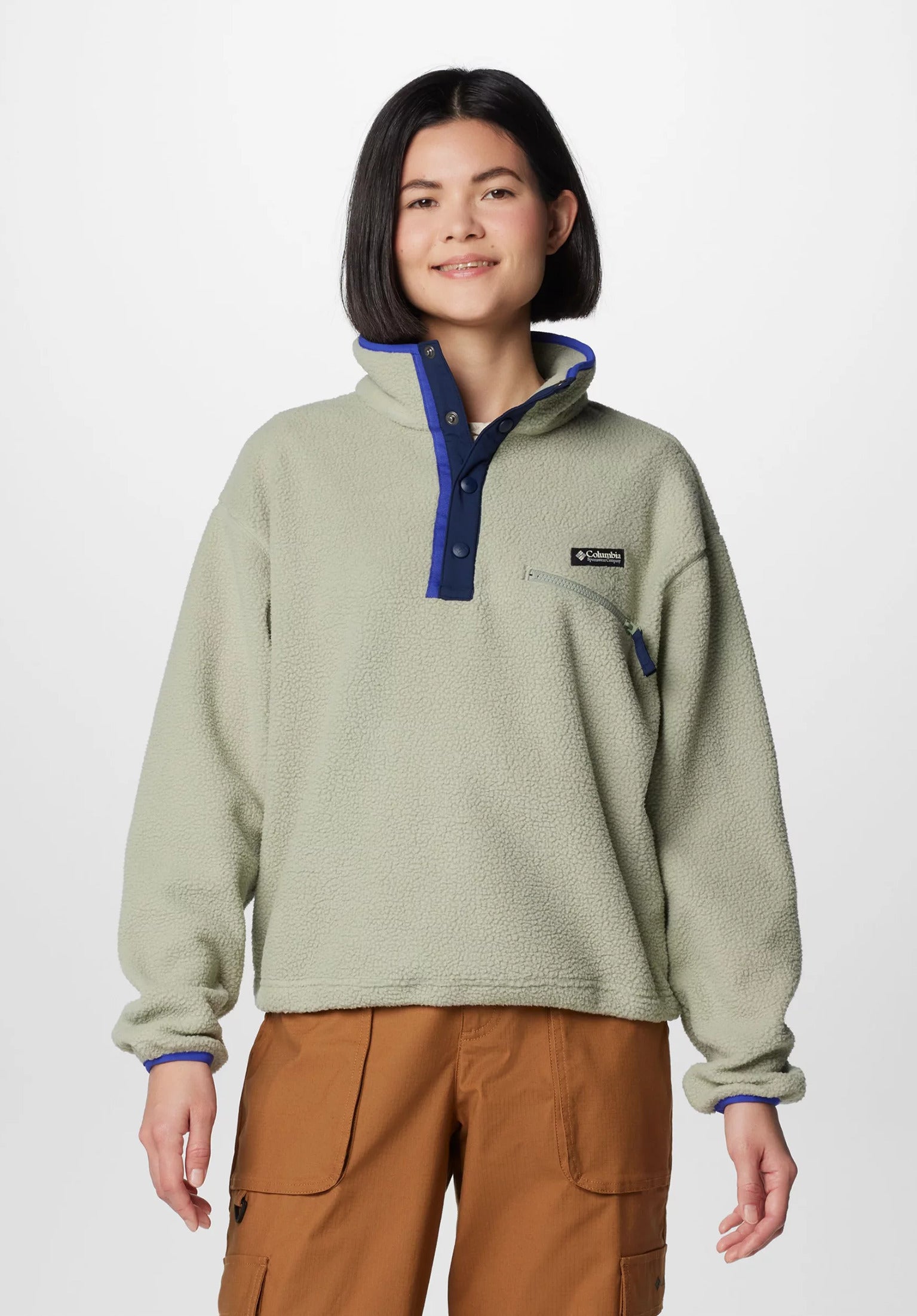 Columbia snap fleece outlet