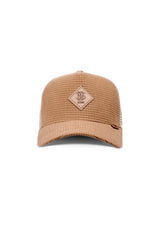 HFT Waffle Cord beige Rueckenansicht