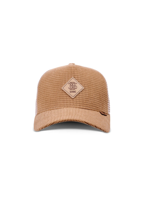 HFT Waffle Cord beige Rueckenansicht