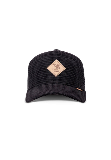 HFT Waffle Cord black Rueckenansicht