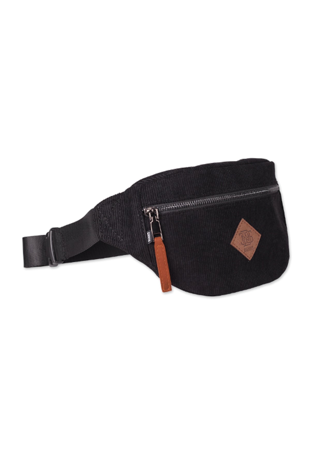 HipBag Corduroy black Rueckenansicht
