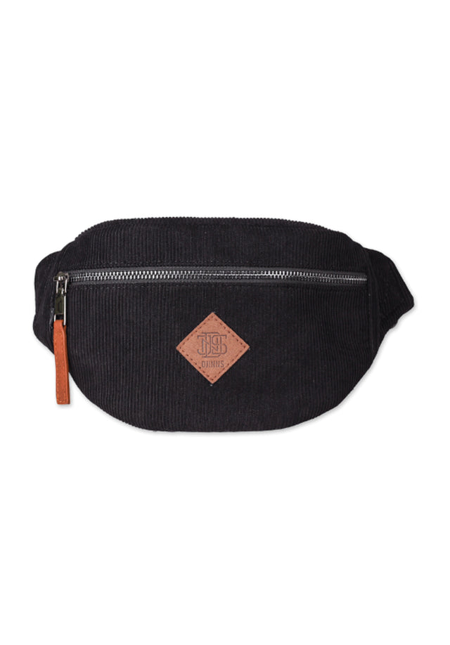 HipBag Corduroy black Vorderansicht