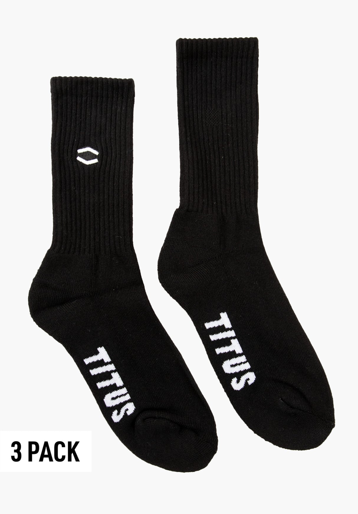 HXGN Icon Socks 3 Pack black Vorderansicht