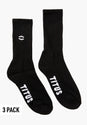 HXGN Icon Socks 3 Pack black Vorderansicht